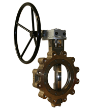aluminium bronze butterfly valves used in marine applications for seawater media