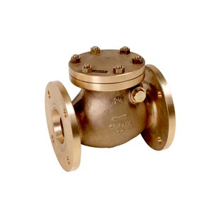 aluminium bronze check valves used in marine applications for seawater media